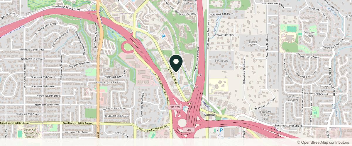 Map showing the exact location of Egrari Non Invasive Center | Seattle Medical Spa at 2950 Northup Way Ste 105, Bellevue, WA 98004, USA