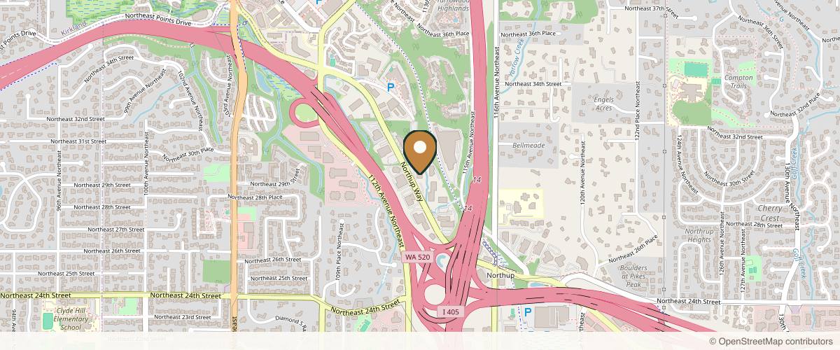 Map showing the exact location of Egrari Non Invasive Center | Seattle Medical Spa at 2950 Northup Way Ste 105, Bellevue, WA 98004, USA