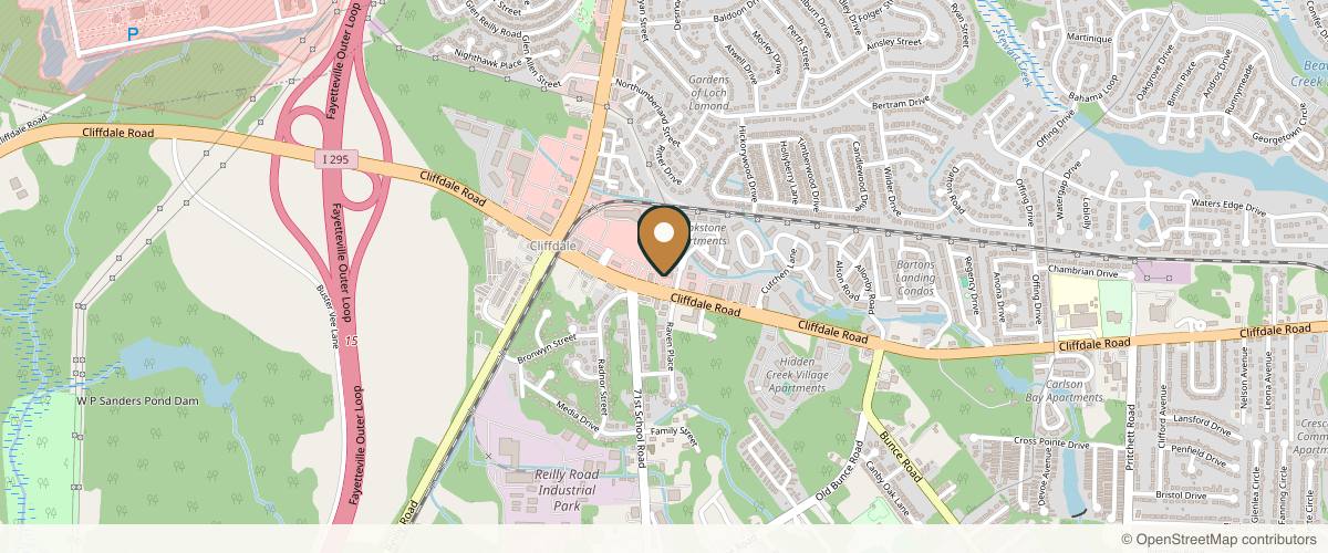 Map showing the exact location of Elan Med Spa at 6415 Brookstone Ln #103, Fayetteville, NC 28314, USA
