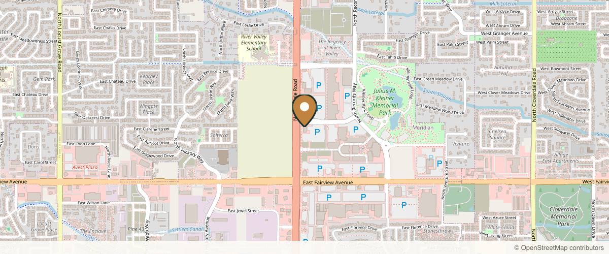 Map showing the exact location of Elase Medical Spa at 3243 E Village Dr Ste 120, Meridian, ID 83646, USA