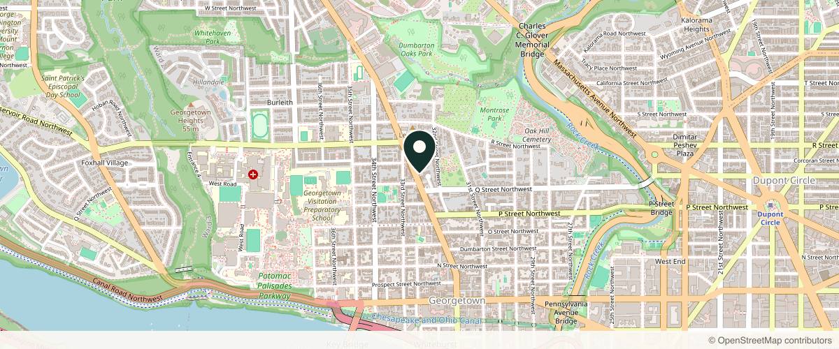 Map showing the exact location of Element Wellness & Aesthetics at 1629 Wisconsin Ave NW, Washington, DC 20007, USA