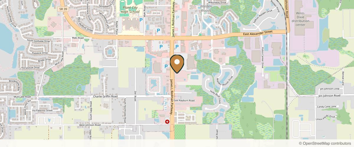 Map showing the exact location of Elevate Medical Spa Plant City at 2806 James L Redman Pkwy Ste 206, Plant City, FL 33566, USA