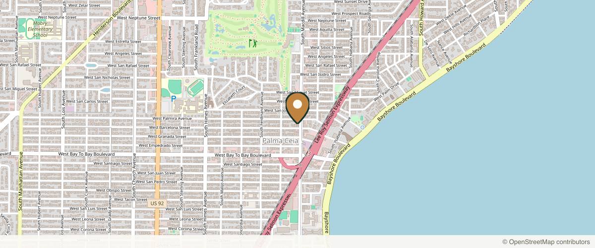 Map showing the exact location of Elevate Medical Spa at 2605 S MacDill Ave Ste C, Tampa, FL 33629, USA