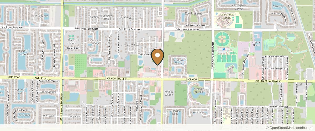 Map showing the exact location of Elevate Vero Beach at 755 27th Ave SW Ste. 9, Vero Beach, FL 32968, USA