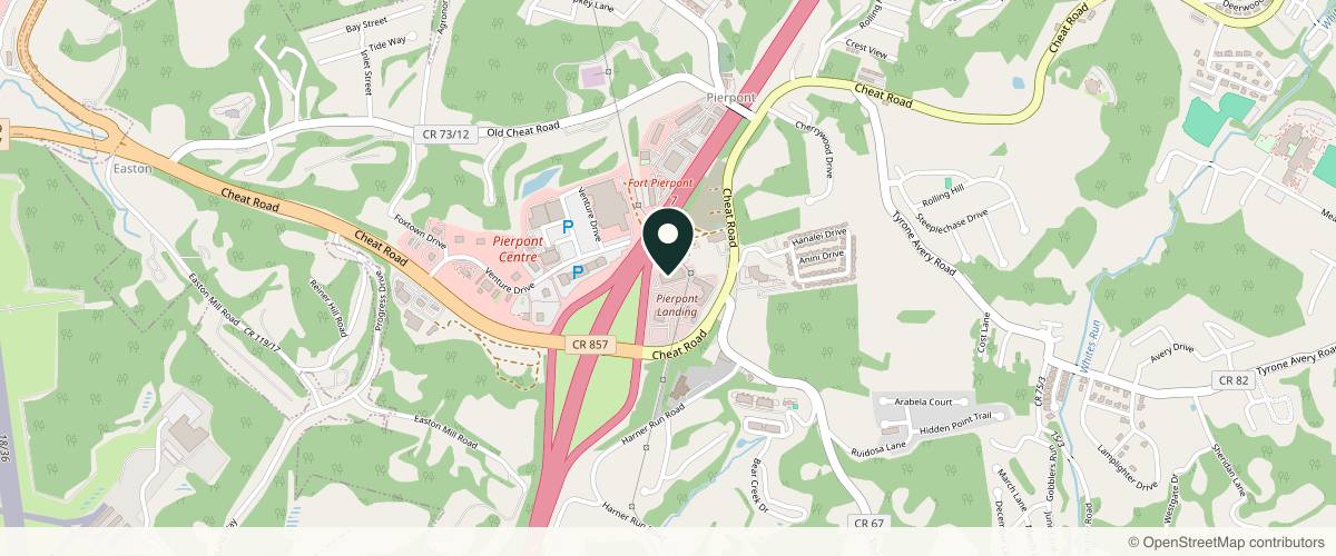 Map showing the exact location of Elevation Medical Weight Loss Morgantown at 5004 Mid Atlantic Dr, Morgantown, WV 26508, USA