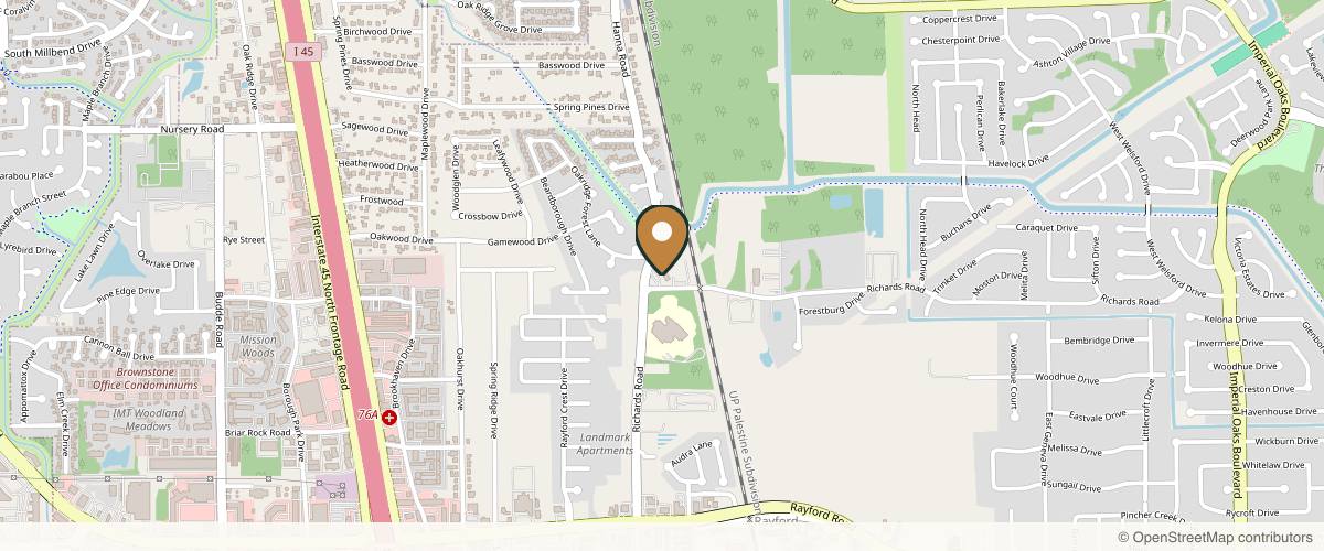 Map showing the exact location of Elite Medical Skin and Laser Center at 25501 Richards Rd Unit 102, Spring, TX 77386, USA