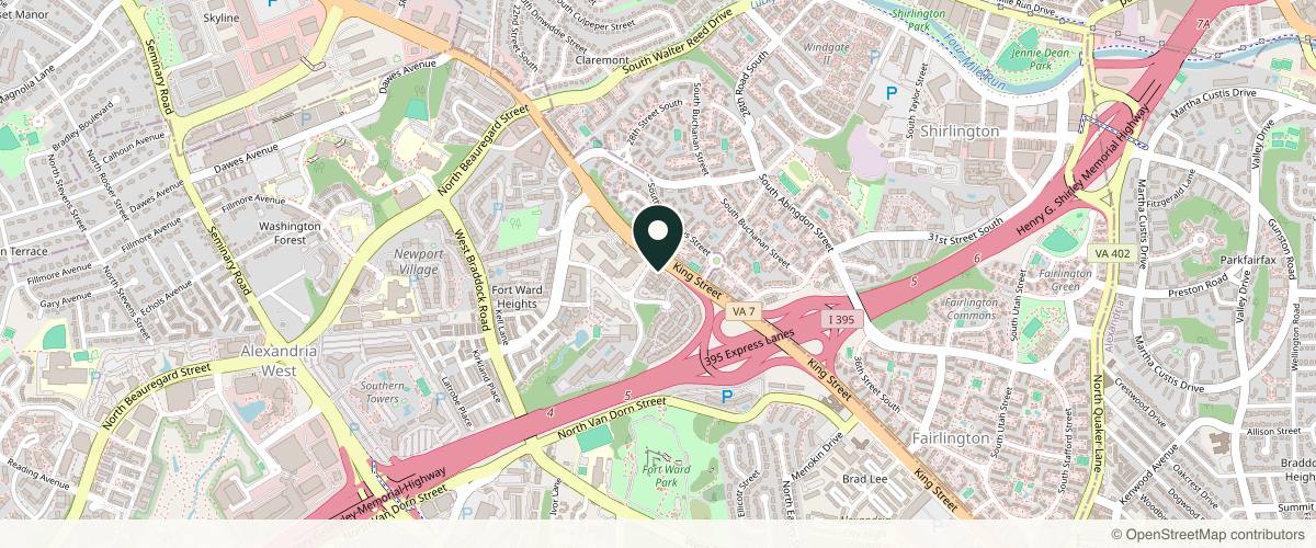 Map showing the exact location of Ella Esthetics at 4226 King St, Alexandria, VA 22302, USA