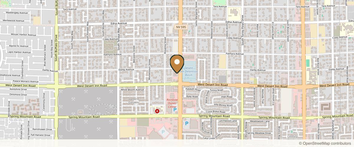 Map showing the exact location of Elysian Med Spa & Wellness at 3225 S Rainbow Blvd #206, Las Vegas, NV 89146, USA
