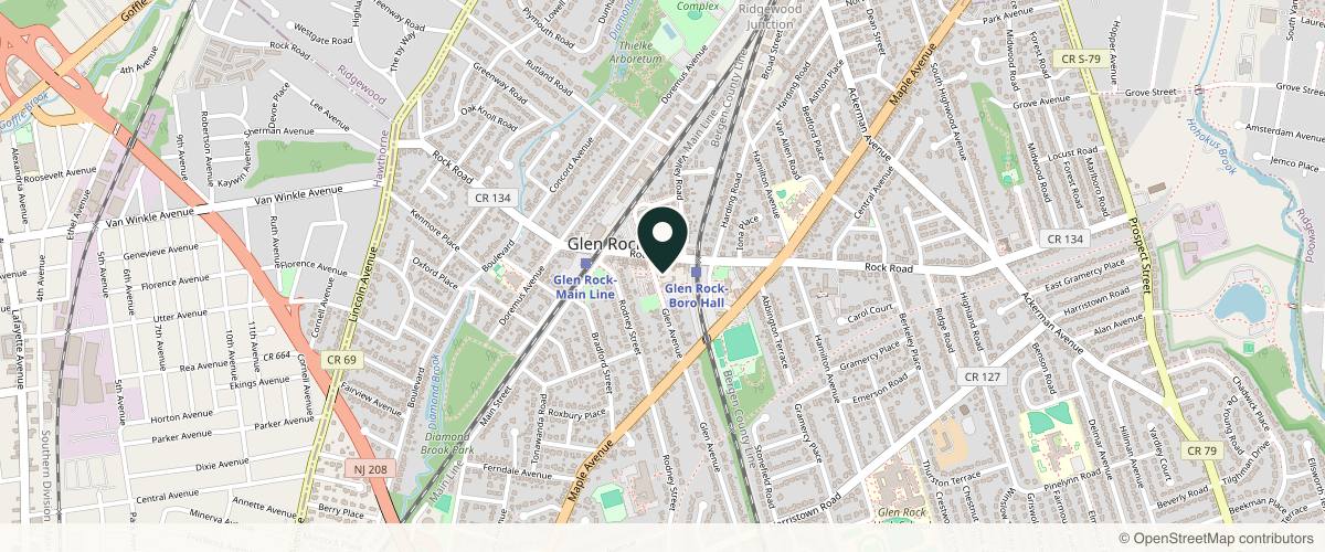 Map showing the exact location of Emerge MD Aesthetics at 65 Glen Ave, Glen Rock, NJ 07452, USA