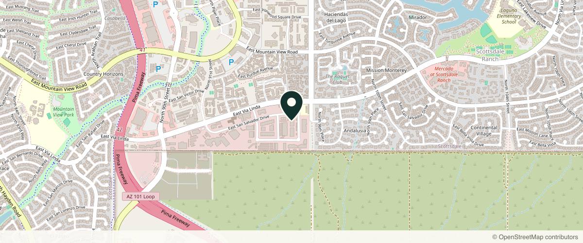 Map showing the exact location of Eminent Wellness at 9332 N 95th Way Ste 102B, Scottsdale, AZ 85258, USA