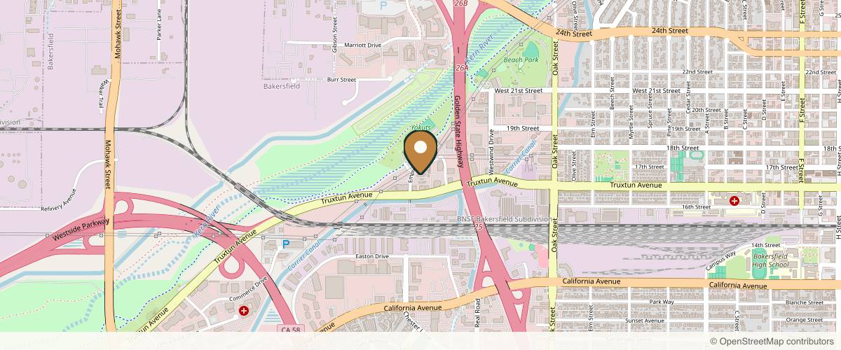 Map showing the exact location of Empire Aesthetic Center at 4101 Empire Dr Ste 120, Bakersfield, CA 93309, USA
