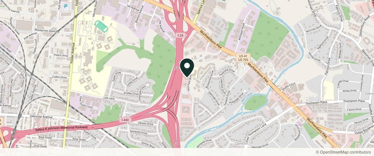 Map showing the exact location of Enhance Aesthetics at 309 Plus Park Blvd Suit 129, Nashville, TN 37217, USA