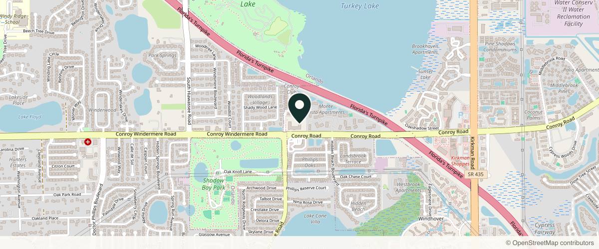 Map showing the exact location of Enhance Biomed Aesthetics at 6735 Conroy Rd Ste 314, Orlando, FL 32835, USA