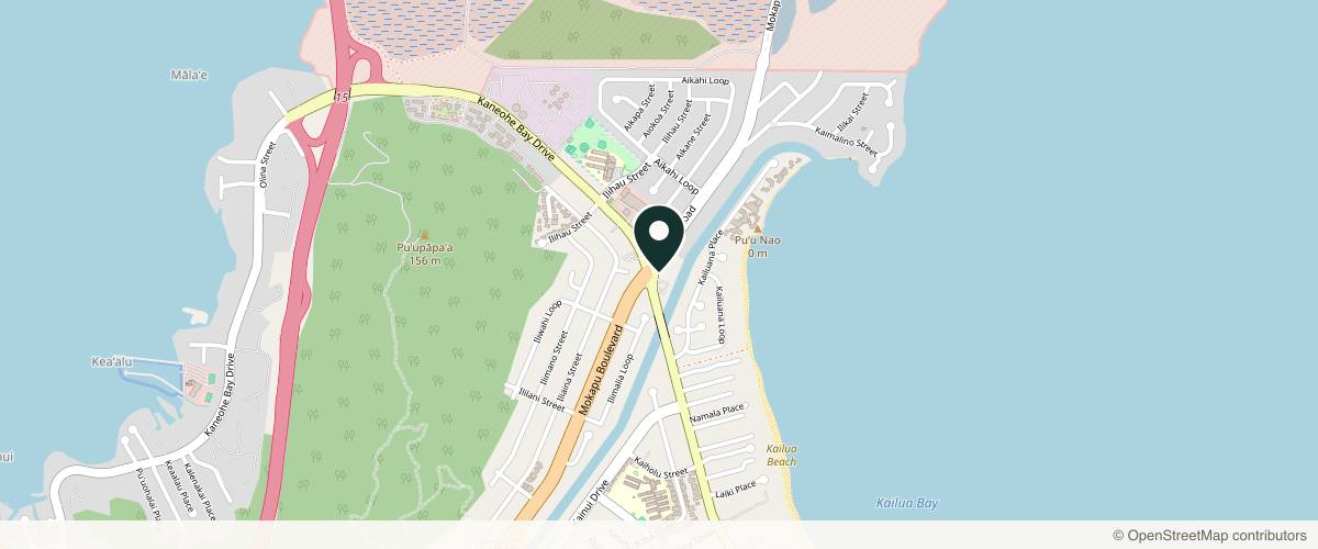 Map showing the exact location of Enhance Hawaiʻi at 970 N Kalāheo Ave Ste A-111, Kailua, HI 96734, USA