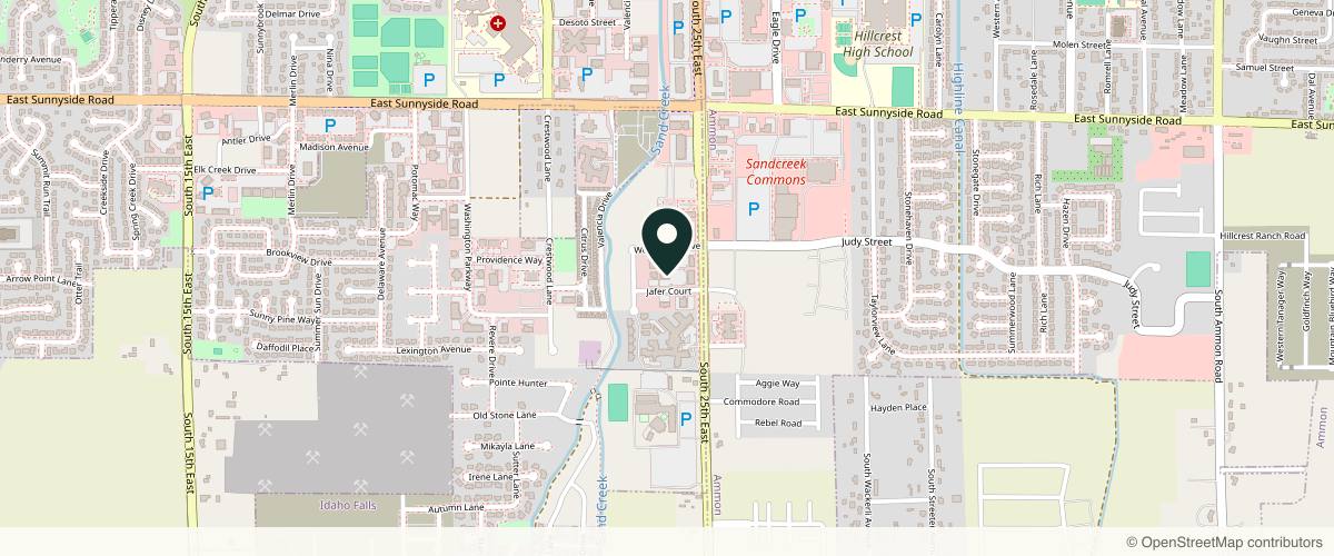 Map showing the exact location of Enhanced Aesthetix at 2431 Jafer Ct, Idaho Falls, ID 83404, USA