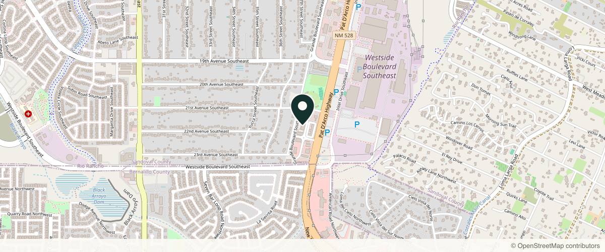 Map showing the exact location of Epiphany Dermatology at 2240 Grande Blvd SE Ste 106, Rio Rancho, NM 87124, USA