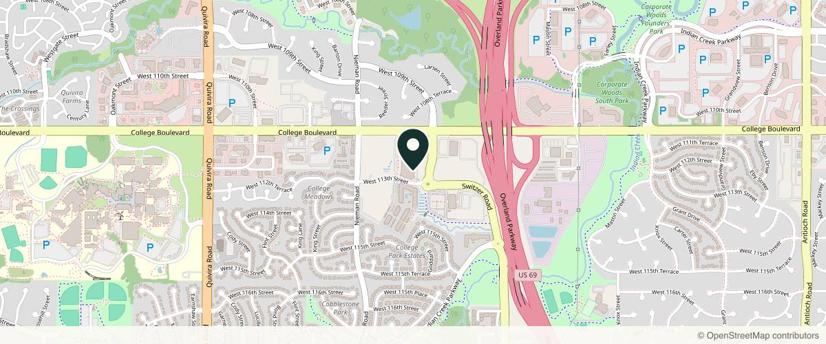 Map showing the exact location of Esse Aesthetics at 11228 Switzer Rd Suite 111, Overland Park, KS 66210, USA