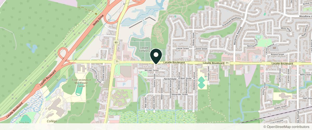 Map showing the exact location of Essentia Advanced Aesthetics at 417 Lasalle Blvd Nuvosante Building, Greater Sudbury, ON P3A 1W8, Canada