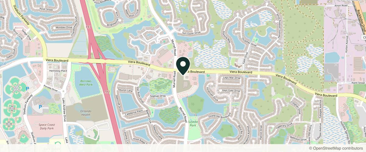 Map showing the exact location of Essentials Medispa & Salon at 1705 Berglund Ln STE 101, Melbourne, FL 32940, USA