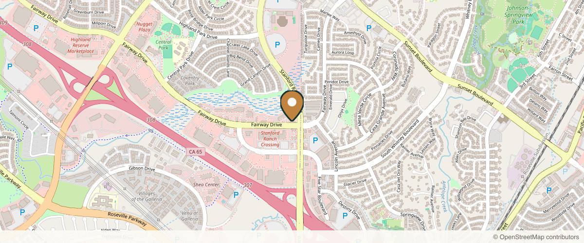 Map showing the exact location of Esthetics by Dawn - Roseville HydraFacial & Jet Plasma at 9010 Fairway Dr Unit 125, Roseville, CA 95678, USA