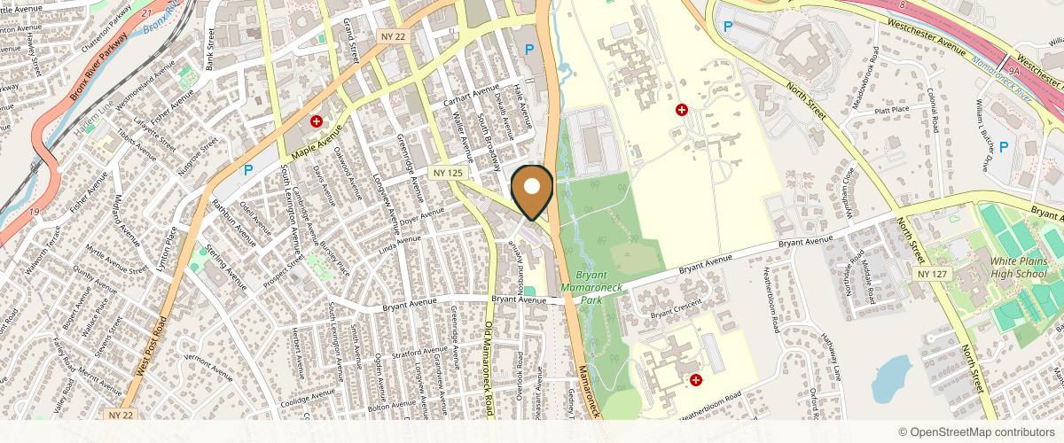 Map showing the exact location of European Luxury Day Spa at 508 Mamaroneck Ave, White Plains, NY 10605, USA