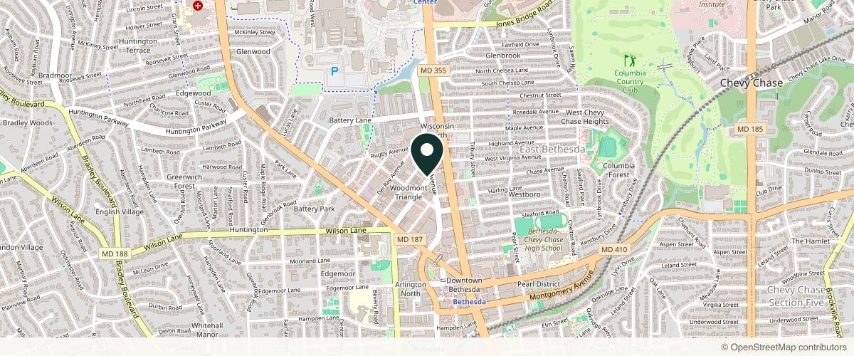 Map showing the exact location of Everandthen at 4811 St Elmo Ave Upper Level, Bethesda, MD 20814, USA