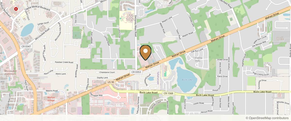 Map showing the exact location of Evita Med Spa at 313 Norton Dr Ste 101, Tallahassee, FL 32308, USA