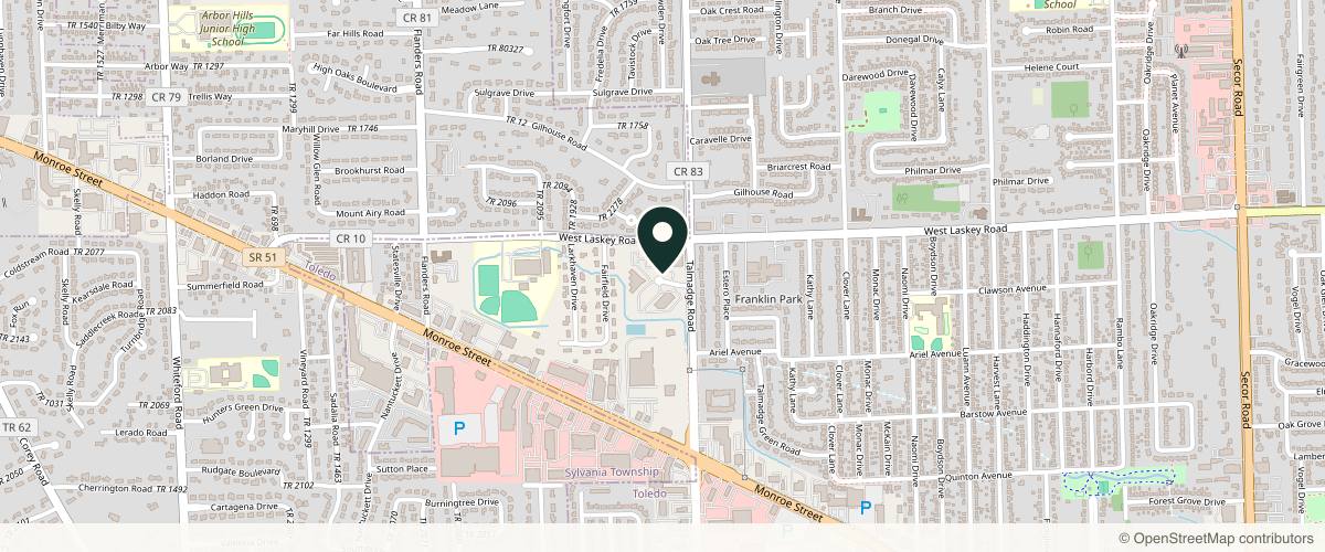 Map showing the exact location of Evolv Plastic Surgery & Medical Aesthetics at 2000 Regency Ct Suite 204, Toledo, OH 43623, USA
