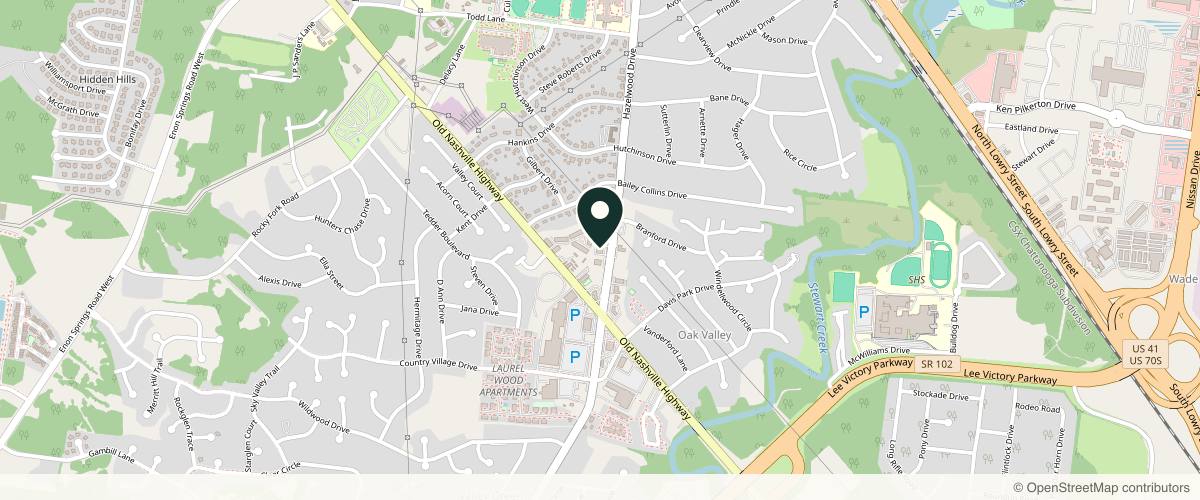Map showing the exact location of Evolve Medspa at 1210 Hazelwood Dr STE. B, Smyrna, TN 37167, USA