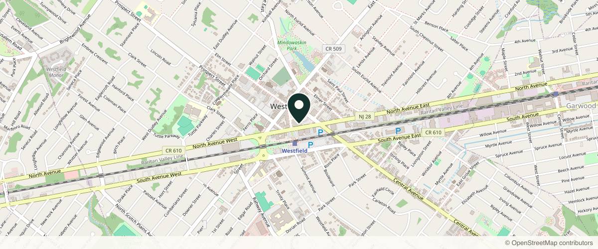 Map showing the exact location of FACE Aesthetic Artistry at 226 N Ave W, Westfield, NJ 07090, USA