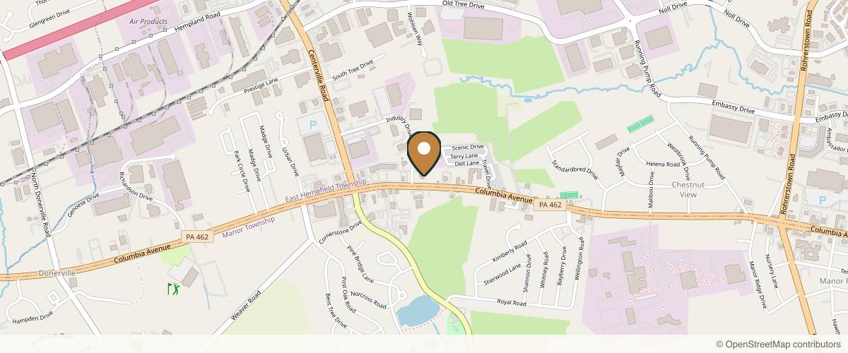Map showing the exact location of Face Forward Skin & Wellness Center at 2953 Columbia Ave, Lancaster, PA 17603, USA