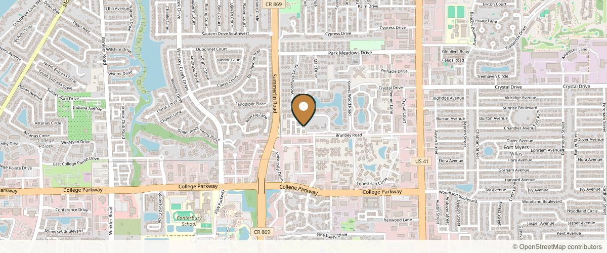 Map showing the exact location of Face It Botox Bar Aesthetics & Wellness - Fort Myers at 12424 Brantley Commons Ct, Fort Myers, FL 33907, USA