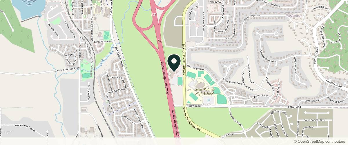 Map showing the exact location of FaceIQ Medspa at 17230 Jackson Creek Pkwy #200, Monument, CO 80132, USA