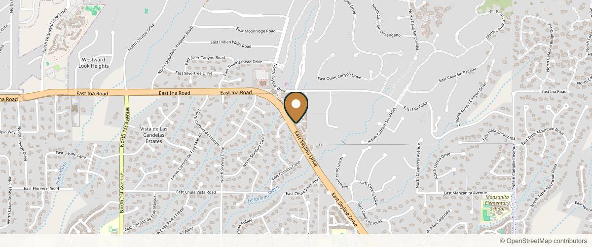 Map showing the exact location of Facial Artistry & Aesthetics at 1745 E Skyline Dr #101, Tucson, AZ 85718, USA