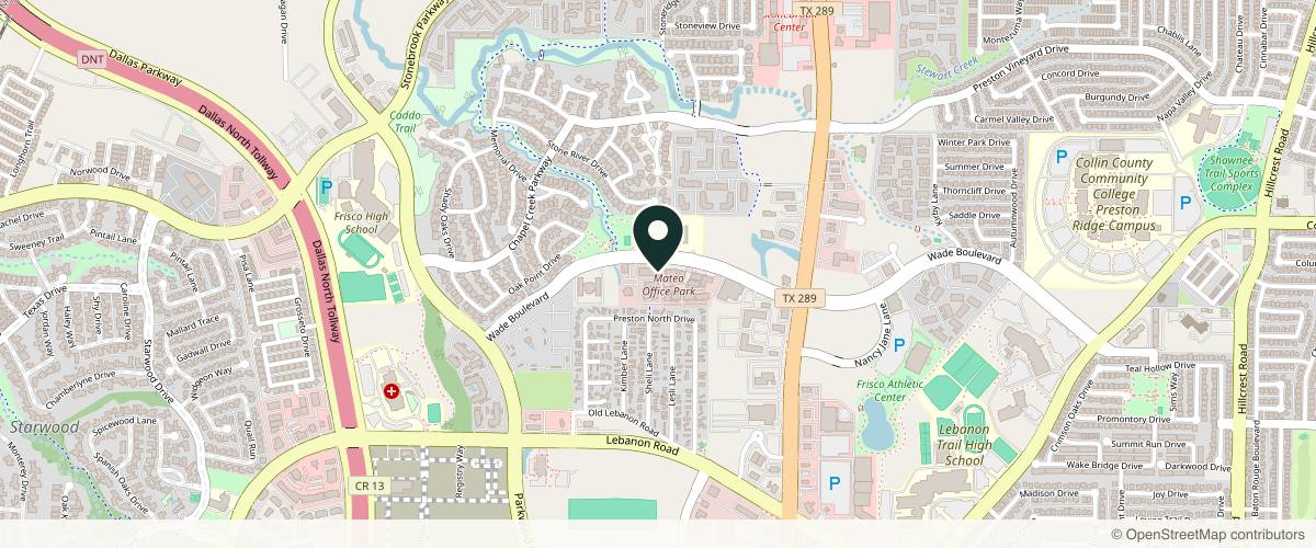Map showing the exact location of Fine Line Aesthetics at 8501 Wade Blvd Ste 1410, Frisco, TX 75034, USA