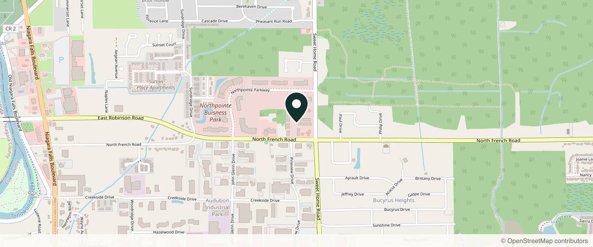 Map showing the exact location of Finesse Beauty and Wellness Medspa LLC at 606 N French Rd #4, Amherst, NY 14228, USA