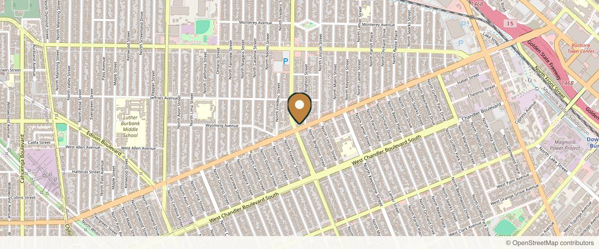 Map showing the exact location of Fix Me Up Med Spa at 2407 W Burbank Blvd, Burbank, CA 91506, USA