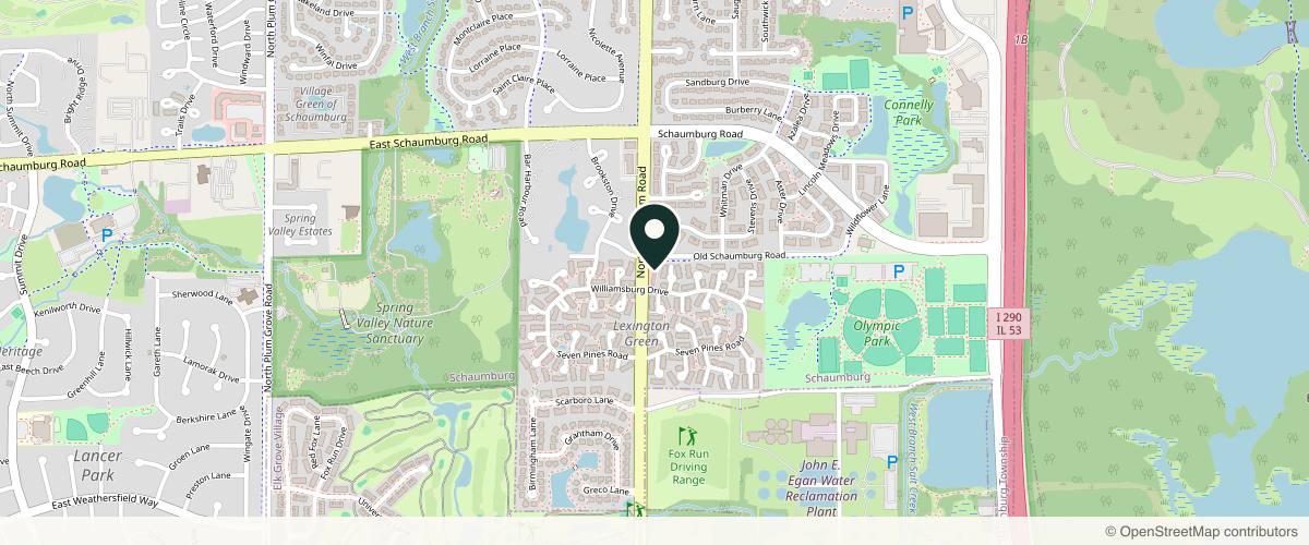 Map showing the exact location of Forever Pretti Body Studio at 209 Meacham Rd, Schaumburg, IL 60193, USA