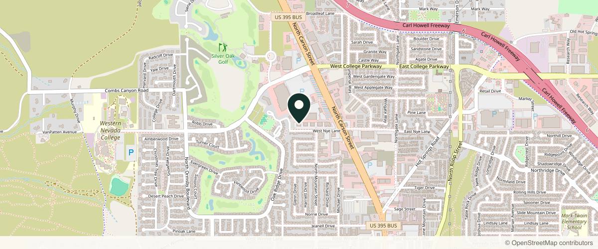 Map showing the exact location of ForeverYoungMDSpa at 896 W Nye Ln #102, Carson City, NV 89703, USA