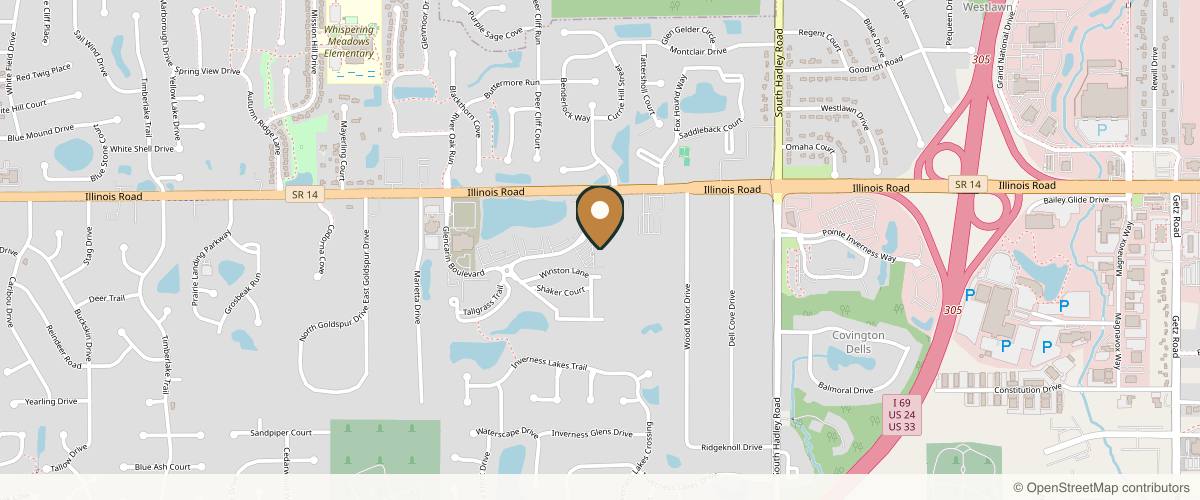 Map showing the exact location of Fort Wayne Plastic Surgery & Aesthetics, Inc. at 7881 Carnegie Blvd, Fort Wayne, IN 46804, USA