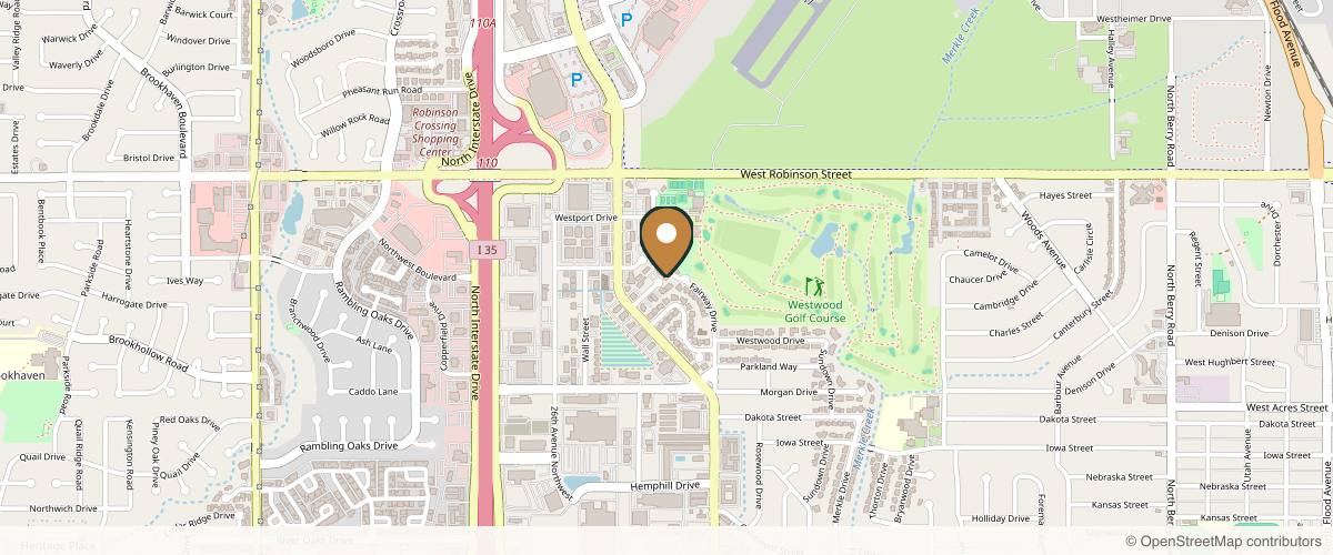 Map showing the exact location of Franco Aesthetics at 2400 Palmer Cir, Norman, OK 73069, USA