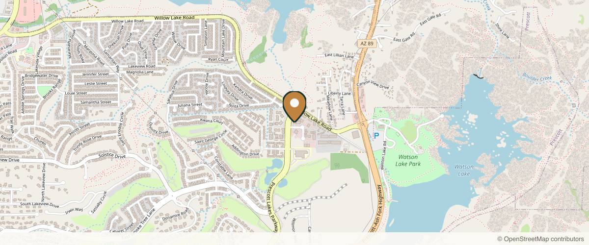 Map showing the exact location of Freya's Laser & Body Sculpting at 1945 Commerce Center Cir Ste c, Prescott, AZ 86301, USA