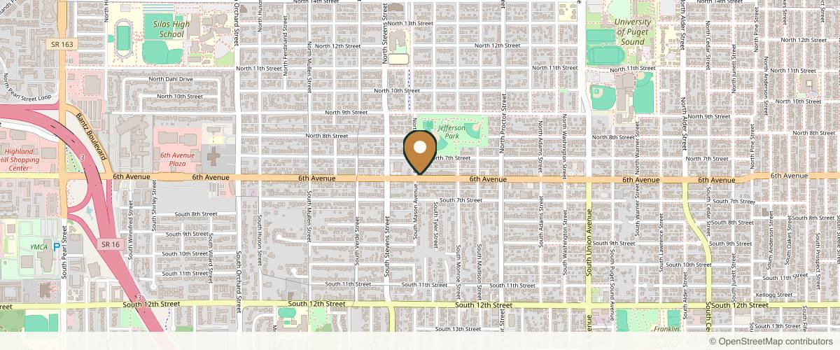 Map showing the exact location of Full Spectrum Face + Body at 4141 6th Ave A, Tacoma, WA 98406, USA