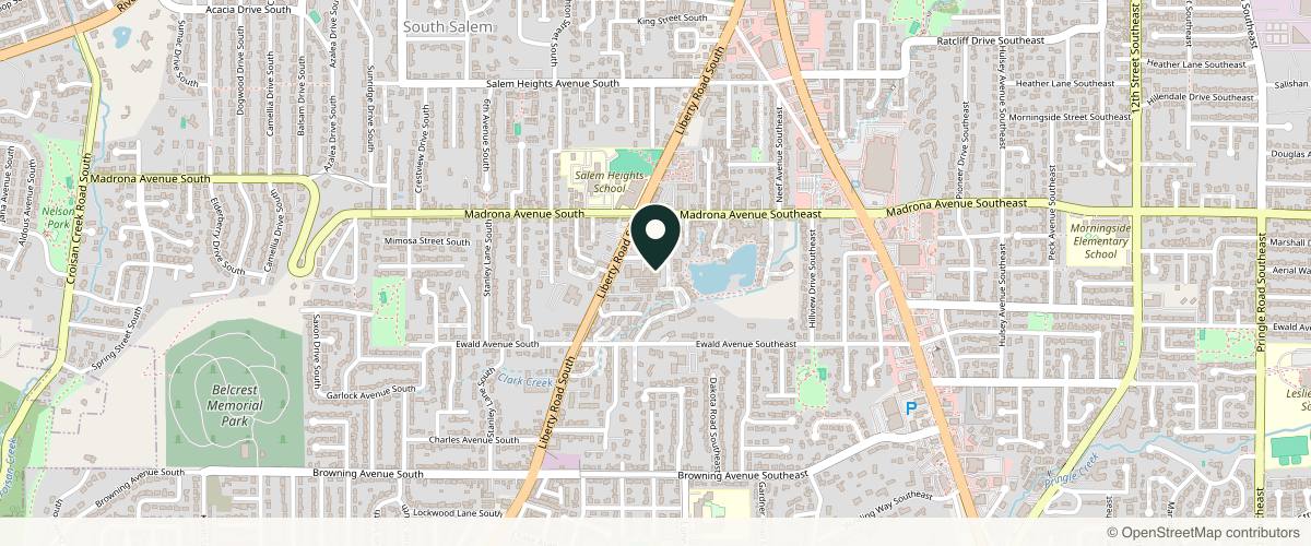 Map showing the exact location of Functional Wellness & Aesthetics at 180 Ramsgate Square S, Salem, OR 97302, USA