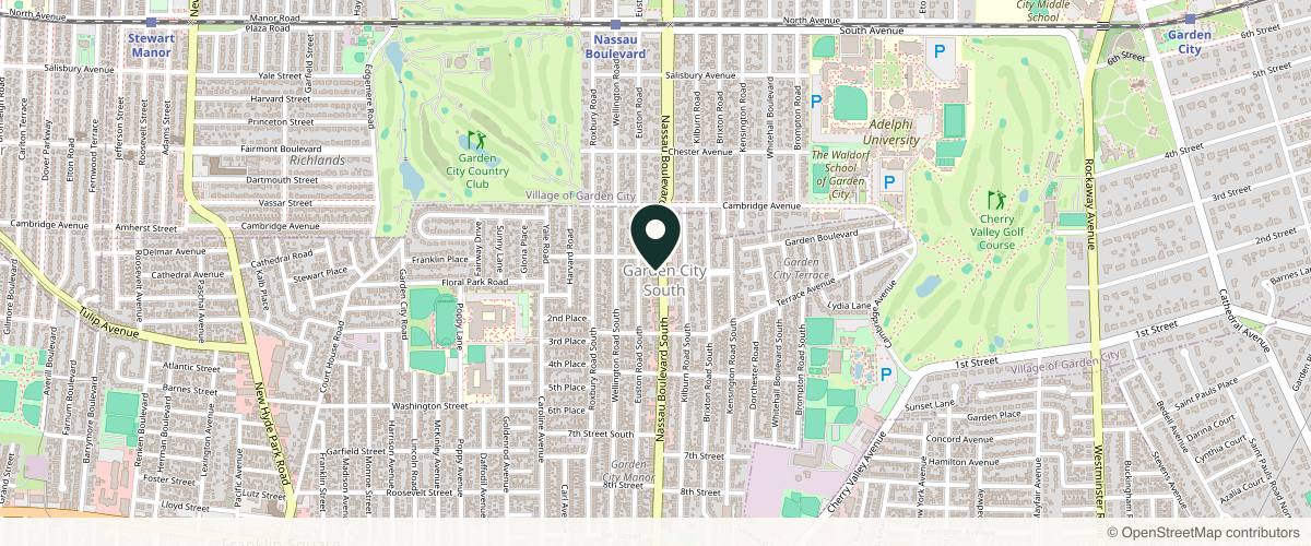 Map showing the exact location of Garden City Wellness Spa at 325 Nassau Blvd, Garden City South, NY 11530, USA