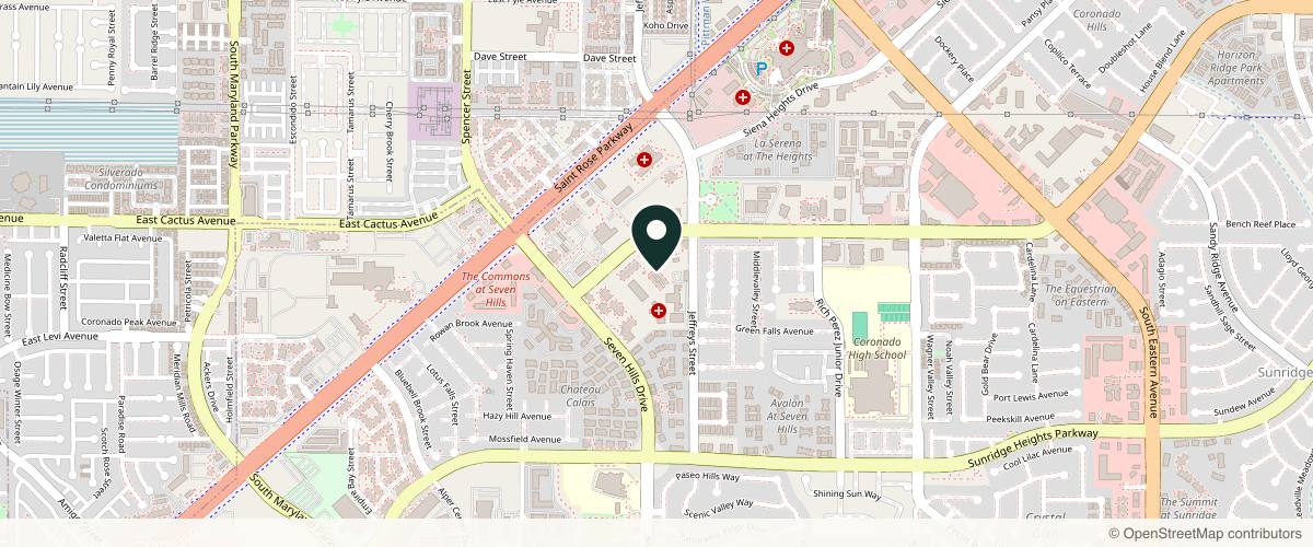 Map showing the exact location of Genesis Lifestyle Medicine at 3037 W Horizon Ridge Pkwy Ste 110, Henderson, NV 89052, USA