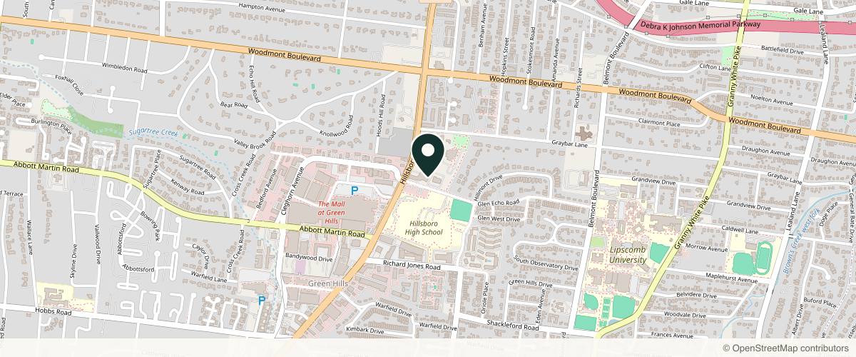Map showing the exact location of Genesis Lifestyle Medicine at 2000 Glen Echo Rd Ste 208B, Nashville, TN 37215, USA