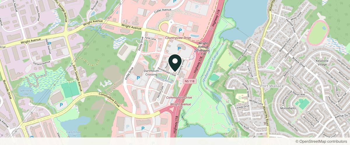 Map showing the exact location of Gentle Touch Spa & Laser at 156 Hector Gate, Dartmouth, NS B3B 0E6, Canada
