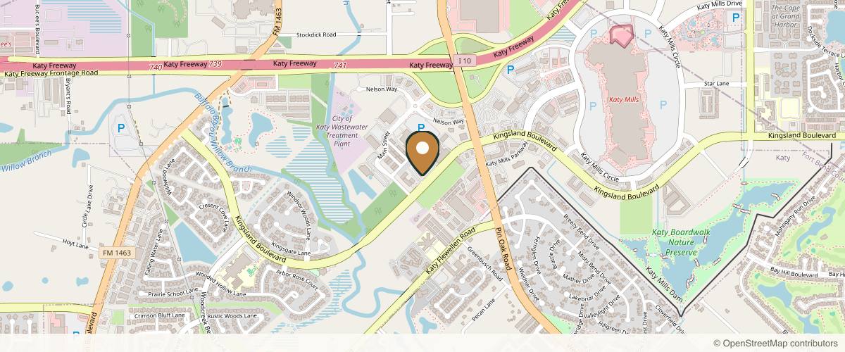 Map showing the exact location of Geraldine Aesthetics at 25722 Kingsland Blvd Ste 204, Katy, TX 77494, USA