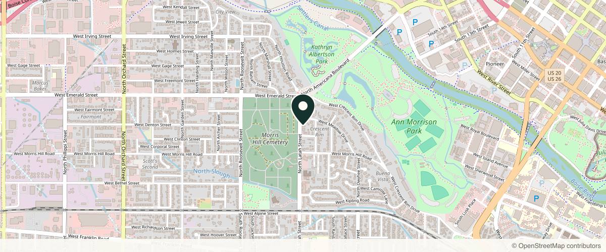 Map showing the exact location of Gilded Aesthetics and Wellness at 522 N Latah St, Boise, ID 83706, USA